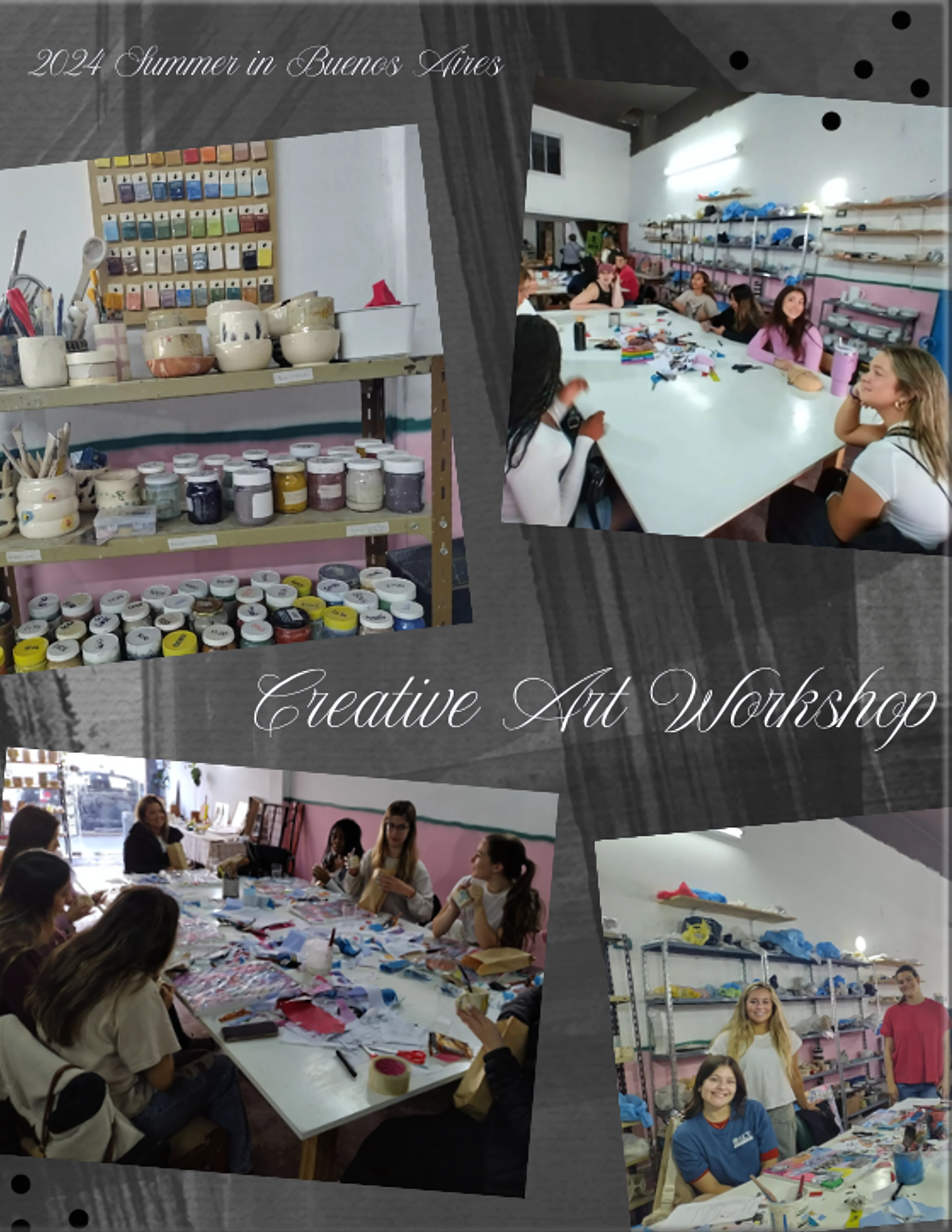 2024 Summer in Buenos Aires Creative Art Workshop Banner